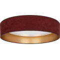 Brilagi - LED-hämardatav laelamp VELVET SMARTIX LED/24W/230V 3000-6000K läbimõõt 45 cm veinipunane/kuldne Wi-Fi Tuya Beacon + kaugjuhtimispult