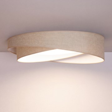 BRILAGI - LED hämardatav laelamp VELVET TWIST LED/36W/230V 3000-6000K läbimõõt 65 cm Wi-Fi Tuya Beacon beež + kaugjuhtimispult