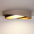 BRILAGI - LED hämardatav laelamp VELVET TWIST LED/36W/230V 3000-6000K läbimõõt 65 cm Wi-Fi Tuya Beacon beež/pruun/kuldne + kaugjuhtimispult