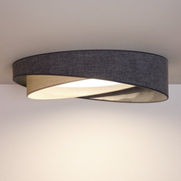 BRILAGI - LED Hämardatav laelamp VELVET TWIST LED/36W/230V 3000-6000K läbimõõt 65 cm Wi-Fi Tuya Beacon hall/kreemjas + kaugjuhtimispult