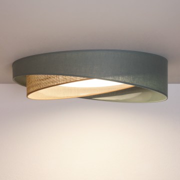 BRILAGI - LED hämardatav laelamp VELVET TWIST LED/36W/230V 3000-6000K läbimõõt 65 cm Wi-Fi Tuya Beacon roheline/beež + kaugjuhtimispult