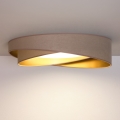 BRILAGI - LED hämardatav laelamp VELVET TWIST LED/36W/230V 3000-6000K Ø 65 cm Wi-Fi Tuya Beacon beež/kuldne + kaugjuhtimispult