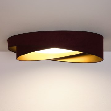BRILAGI - LED Hämardatav laelamp VELVET TWIST LED/36W/230V 3000-6000K Ø 65 cm Wi-Fi Tuya Beacon bordoopunane/kuldne + kaugjuhtimispult
