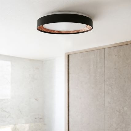 Brilagi - Hämardatav LED-laelamp WALDO LED/48W/230V 3000-6500K läbimõõt 40 cm must/kuldne + kaugjuhtimispult