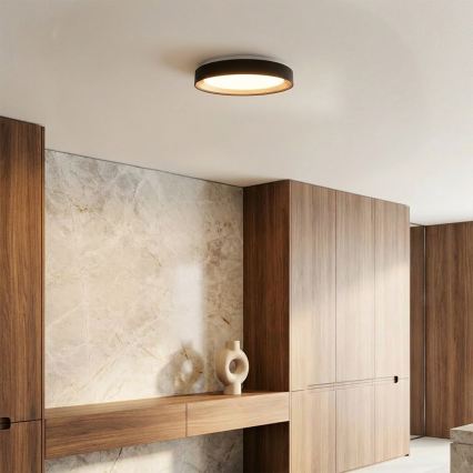 Brilagi - Hämardatav LED-laelamp WALDO LED/48W/230V 3000-6500K läbimõõt 40 cm must/kuldne + kaugjuhtimispult