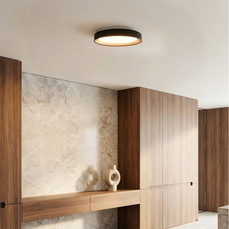 Brilagi - Hämardatav LED-laelamp WALDO LED/48W/230V 3000-6500K läbimõõt 40 cm must/kuldne + kaugjuhtimispult