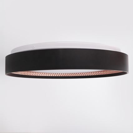 Brilagi - Hämardatav LED-laelamp WALDO LED/48W/230V 3000-6500K läbimõõt 40 cm must/kuldne + kaugjuhtimispult