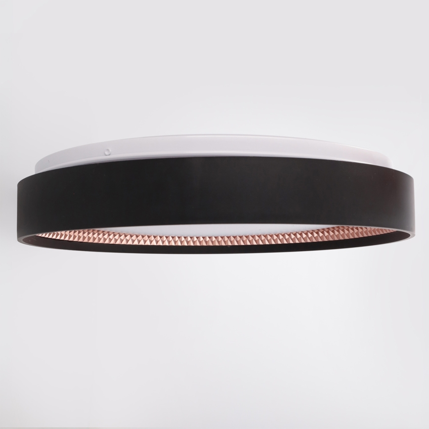 Brilagi - Hämardatav LED-laelamp WALDO LED/48W/230V 3000-6500K läbimõõt 40 cm must/kuldne + kaugjuhtimispult