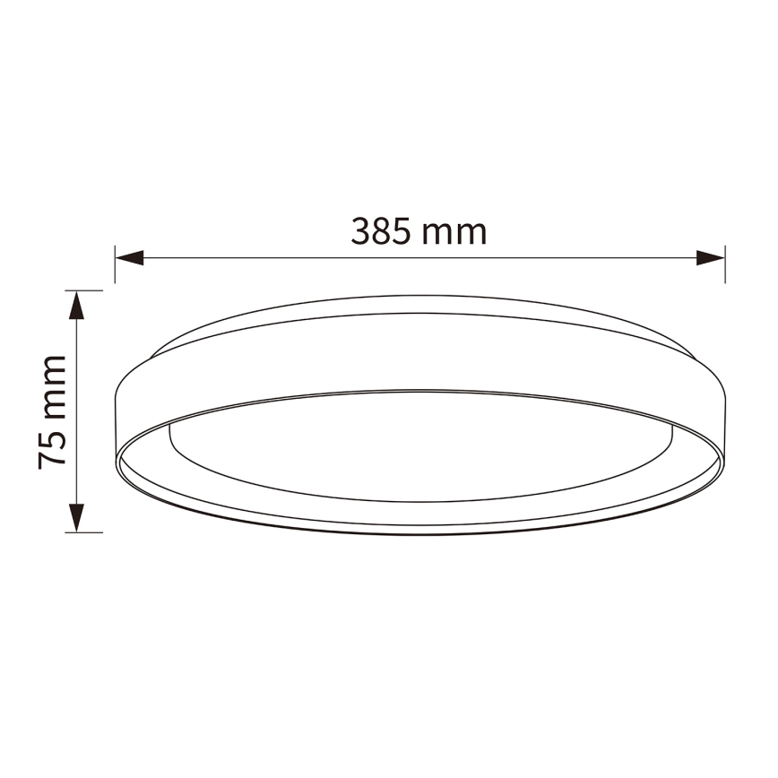 Brilagi - Hämardatav LED-laelamp WALDO LED/48W/230V 3000-6500K läbimõõt 40 cm must/kuldne + kaugjuhtimispult