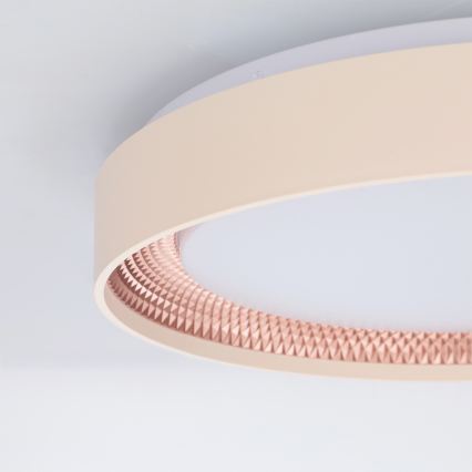 Brilagi - LED hämardatav laelamp WALDO LED/48W/230V 3000-6500K läbimõõt 40 cm beež/kuldne + kaugjuhtimispult