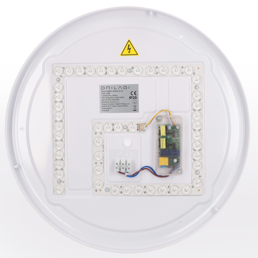 Brilagi - LED hämardatav laelamp WALDO LED/48W/230V 3000-6500K läbimõõt 40 cm beež/kuldne + kaugjuhtimispult