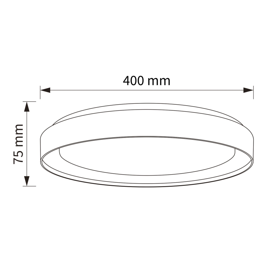 Brilagi - LED hämardatav laelamp WALDO LED/48W/230V 3000-6500K läbimõõt 40 cm beež/kuldne + kaugjuhtimispult