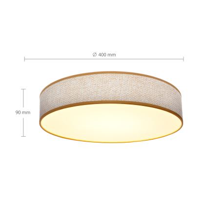 Brilagi - LED Hämardatav laevalgusti CARMEN LED/48W/230V 3000-6500K d. 40 cm + kaugjuhtimispult