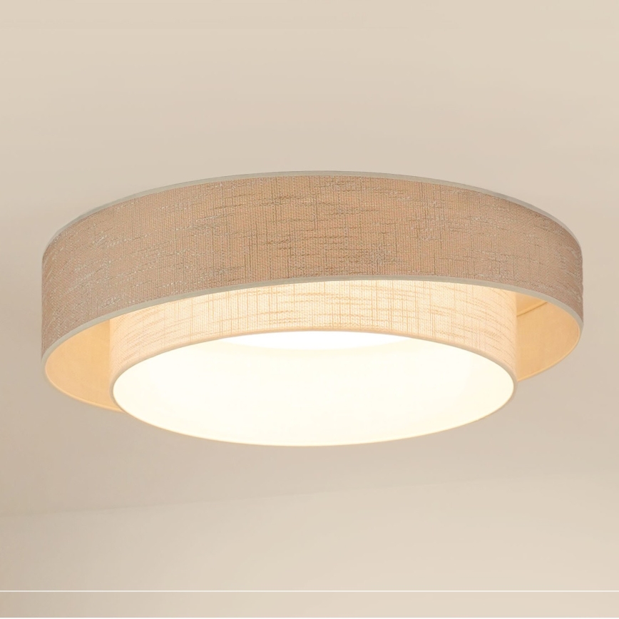 Brilagi - LED Hämardatav laevalgusti DOVER SHINE LED/24W/230V 3000/4000/6500K hall/kreemikas + kaugjuhtimispult