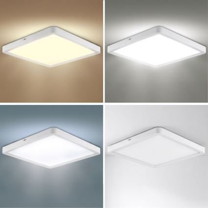 Brilagi - hämardatav LED-laelamp ESTELA SQUARE LED/36W/230V 3000-6500K 31x31 cm valge + kaugjuhtimispult