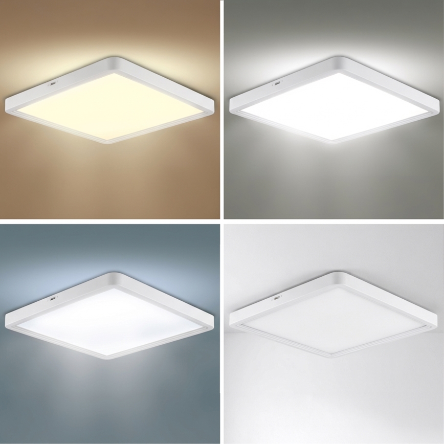 Brilagi - hämardatav LED-laelamp ESTELA SQUARE LED/36W/230V 3000-6500K 31x31 cm valge + kaugjuhtimispult