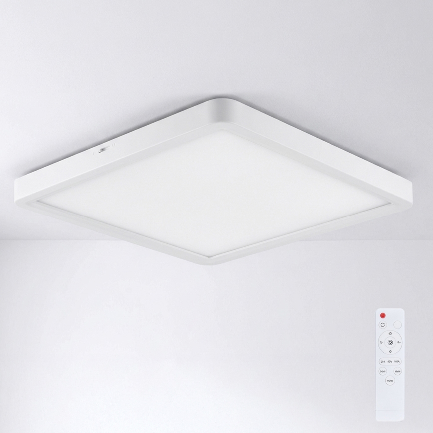 Brilagi - hämardatav LED-laelamp ESTELA SQUARE LED/36W/230V 3000-6500K 31x31 cm valge + kaugjuhtimispult