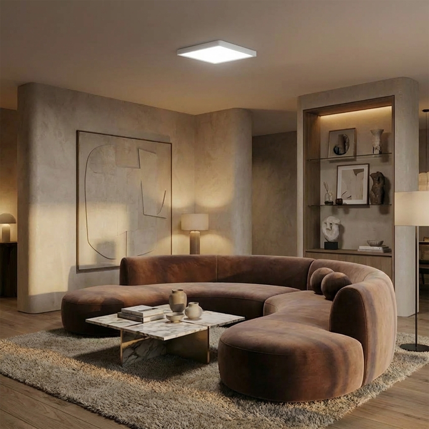 Brilagi - hämardatav LED-laelamp ESTELA SQUARE LED/36W/230V 3000-6500K 31x31 cm valge + kaugjuhtimispult