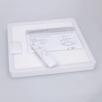 Brilagi - hämardatav LED-laelamp ESTELA SQUARE LED/36W/230V 3000-6500K 31x31 cm valge + kaugjuhtimispult