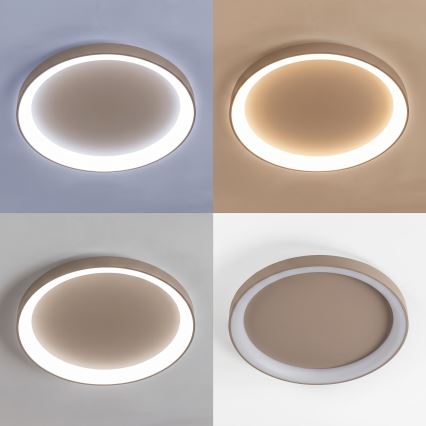 BRILAGI - hämardatav LED-laelamp FALCON II LED/108W/230V 3000-6500K, läbimõõt 80 cm, beež + kaugjuhtimispult