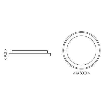 BRILAGI - hämardatav LED-laelamp FALCON II LED/108W/230V 3000-6500K, läbimõõt 80 cm, beež + kaugjuhtimispult