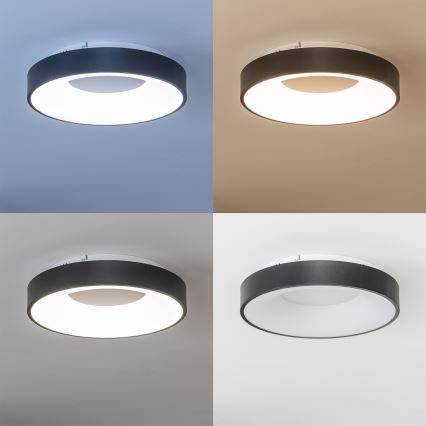 Brilagi - hämardatav LED-laelamp FALCON II LED/67W/230V 3000-6500K läbimõõt 40 cm must + kaugjuhtimispult