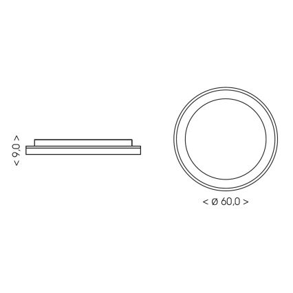 BRILAGI - LED hämardatav laevalgusti FALCON II LED/99W/230V 3000-6500K läbimõõt 60 cm valge/beež + kaugjuhtimispult