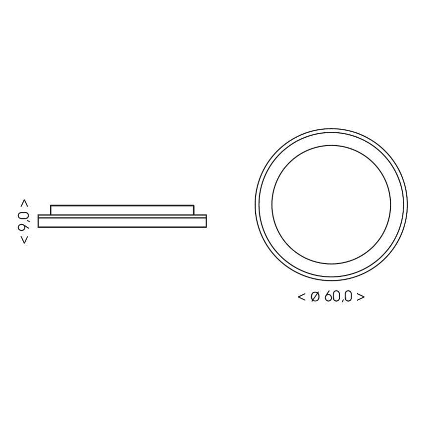 BRILAGI - LED hämardatav laevalgusti FALCON II LED/99W/230V 3000-6500K läbimõõt 60 cm valge/beež + kaugjuhtimispult