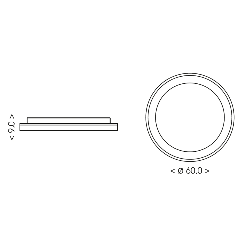 BRILAGI - LED hämardatav laelamp FALCON II LED/99W/230V 3000-6500K läbimõõt 60 cm beež + kaugjuhtimispult