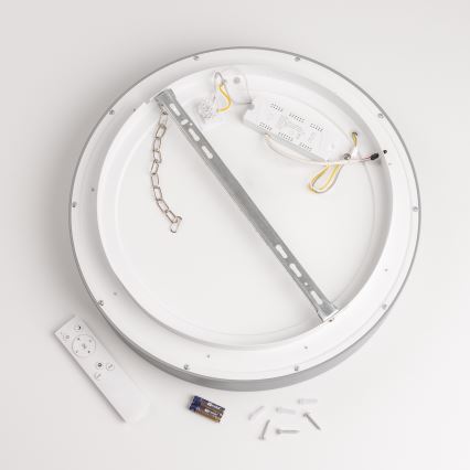 Brilagi - LED-hämardatav laelamp FALCON LED/80W/230V 3000-6500K, läbimõõt 60 cm, hall + kaugjuhtimispult