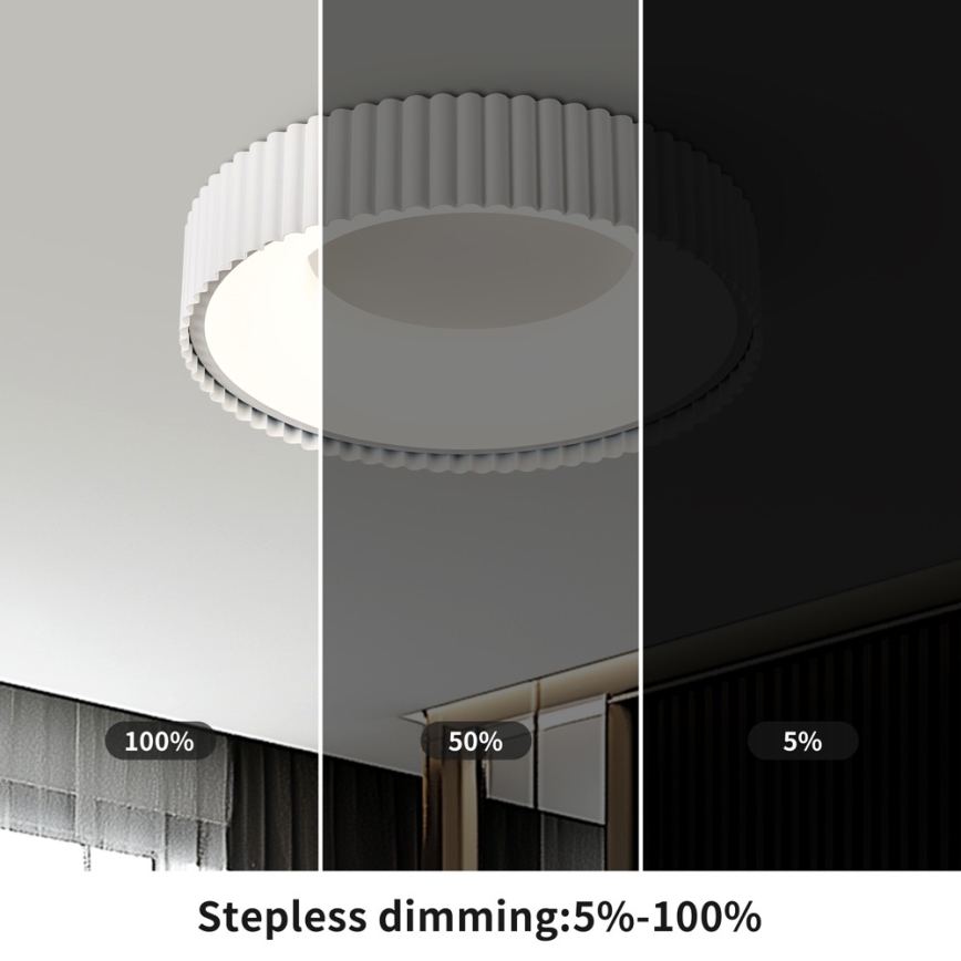 BRILAGI - hämardatav LED-laevalgusti FALCON MODERN LED/30W/230V 3000-6000K läbimõõt 40 cm valge + kaugjuhtimispult
