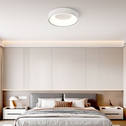 BRILAGI - hämardatav LED-laevalgusti FALCON MODERN LED/30W/230V 3000-6000K läbimõõt 40 cm valge + kaugjuhtimispult