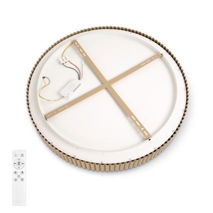 Brilagi - LED hämardatav laelamp FALCON MODERN LED/54W/230V 3000-6500K 60 cm beež + kaugjuhtimispult