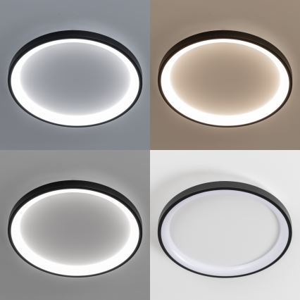 Brilagi - hämardatav LED-laelamp FALCON SLIM LED/42W/230V 3000-6500K läbimõõt 50 cm must + kaugjuhtimispult