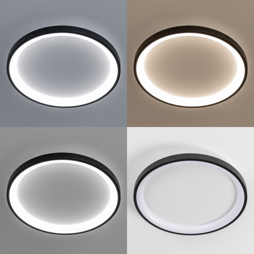 Brilagi - hämardatav LED-laelamp FALCON SLIM LED/42W/230V 3000-6500K läbimõõt 50 cm must + kaugjuhtimispult