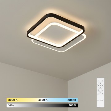 Brilagi - LED-hämardatav laevalgusti FLARE LED/43W/230V 3000-6000K 39,5x45 cm valge/must + kaugjuhtimispult