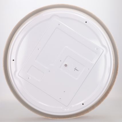 Brilagi - LED hämardatav laelamp FLOCO LED/48W/230V läbimõõt 40 cm puitdekoor/valge + kaugjuhtimispult