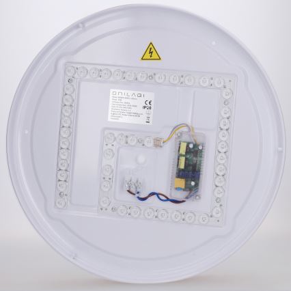 Brilagi - LED hämardatav laelamp FLOCO LED/48W/230V läbimõõt 40 cm puitdekoor/valge + kaugjuhtimispult