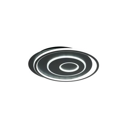 Brilagi - hämardatav LED-laelamp IRIS LED/83W/230V 3000-6000K 46x50 cm must + kaugjuhtimispult