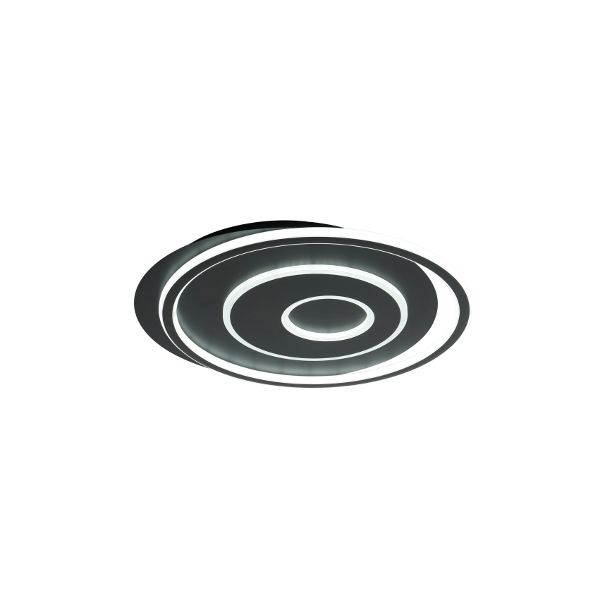 Brilagi - hämardatav LED-laelamp IRIS LED/83W/230V 3000-6000K 46x50 cm must + kaugjuhtimispult