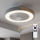 Brilagi - LED hämardatav laevalgusti koos ventilaatoriga LED/38W/230V 3000-6500K 3000-6500K läbimõõt 50 cm hall/tamm + kaugjuhtimispult