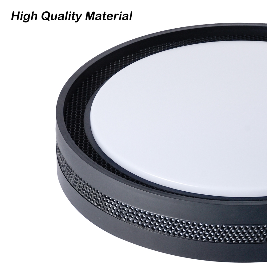 Brilagi - hämardatav LED-laelamp KREON LED/54W/230V 3000-6000K must läbimõõt 38 cm + kaugjuhtimispult