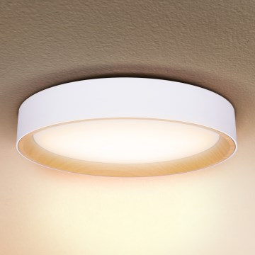 Brilagi - LED Hämardatav laevalgusti LARIOS LED/48W/230V 3000-6500K ø 39 cm valge + kaugjuhtimispult