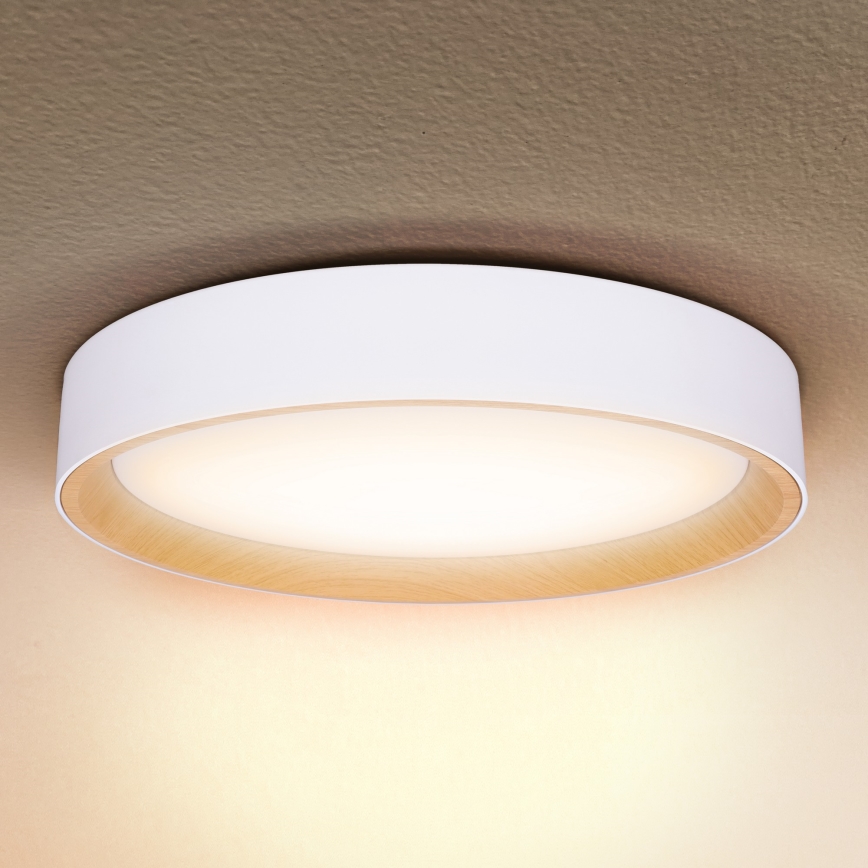 Brilagi - LED Hämardatav laevalgusti LARIOS LED/48W/230V 3000-6500K ø 39 cm valge + kaugjuhtimispult