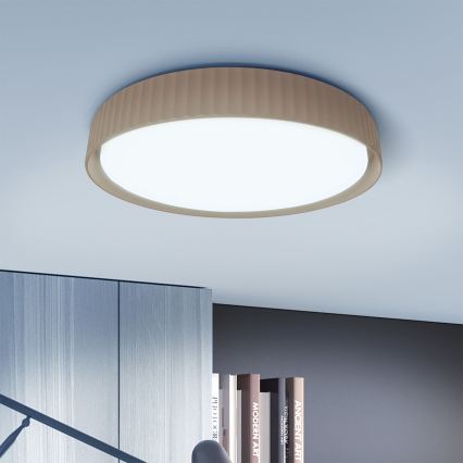 Brilagi - Hämardatav LED laelamp LUCIA LED/48W/230V 3000-6500K läbimõõt 41 cm pruun + kaugjuhtimispult