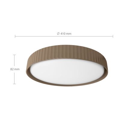 Brilagi - Hämardatav LED laelamp LUCIA LED/48W/230V 3000-6500K läbimõõt 41 cm pruun + kaugjuhtimispult