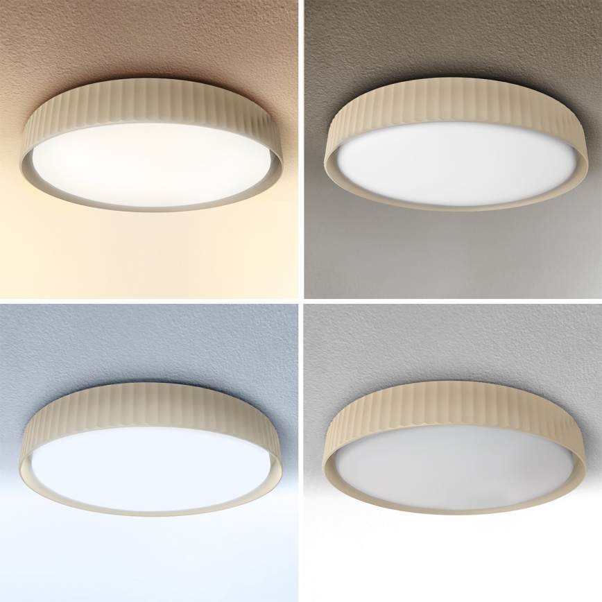 Brilagi - hämardatav LED-laelamp LUCIA LED/60W/230V 3000–6500K Ø 59 cm beež + kaugjuhtimispult
