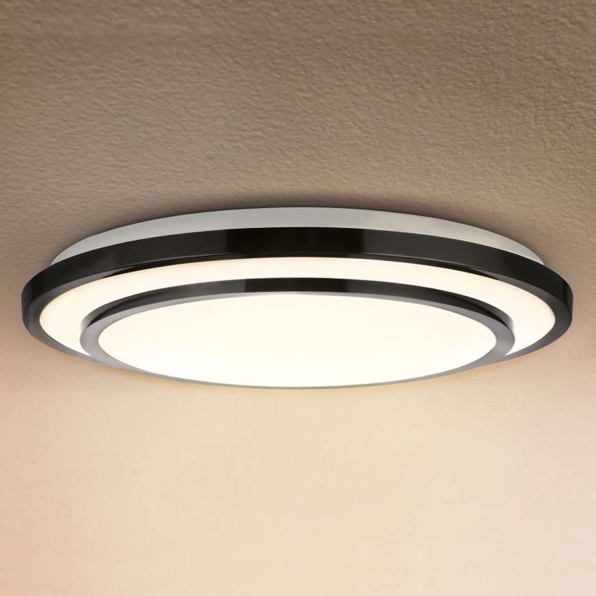 Brilagi - LED Hämardatav laevalgusti LUCIANO LED/48W/230V 3000-6500K ø 39 cm must + kaugjuhtimispult