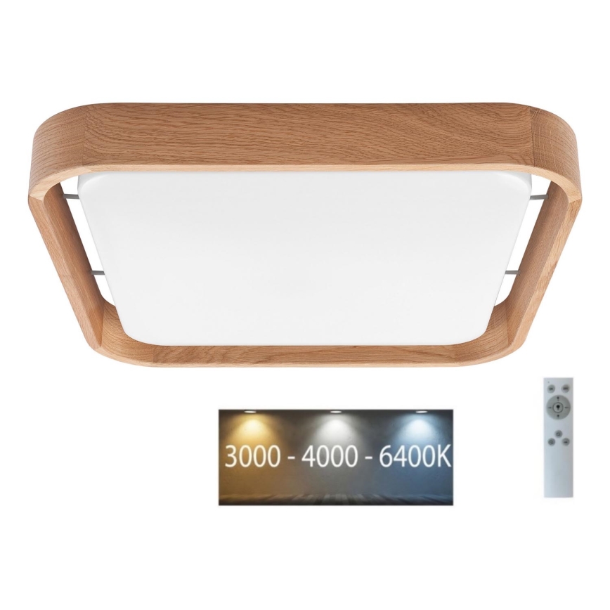 Brilagi - LED hämardatav laevalgusti MANAROLA CUBIC LED/24W/230V 45x45 cm 3000-6500K tamm + kaugjuhtimispult