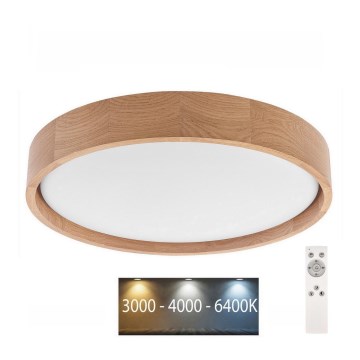 Brilagi - LED Hämardatav laevalgusti MANAROLA LED/24W/230V 3000-6500K tamm + Pult